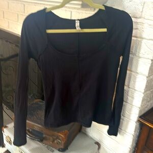 Free People scoop neck tee medium